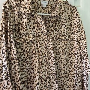 Jaclyn Smith Animal Print Blouse
